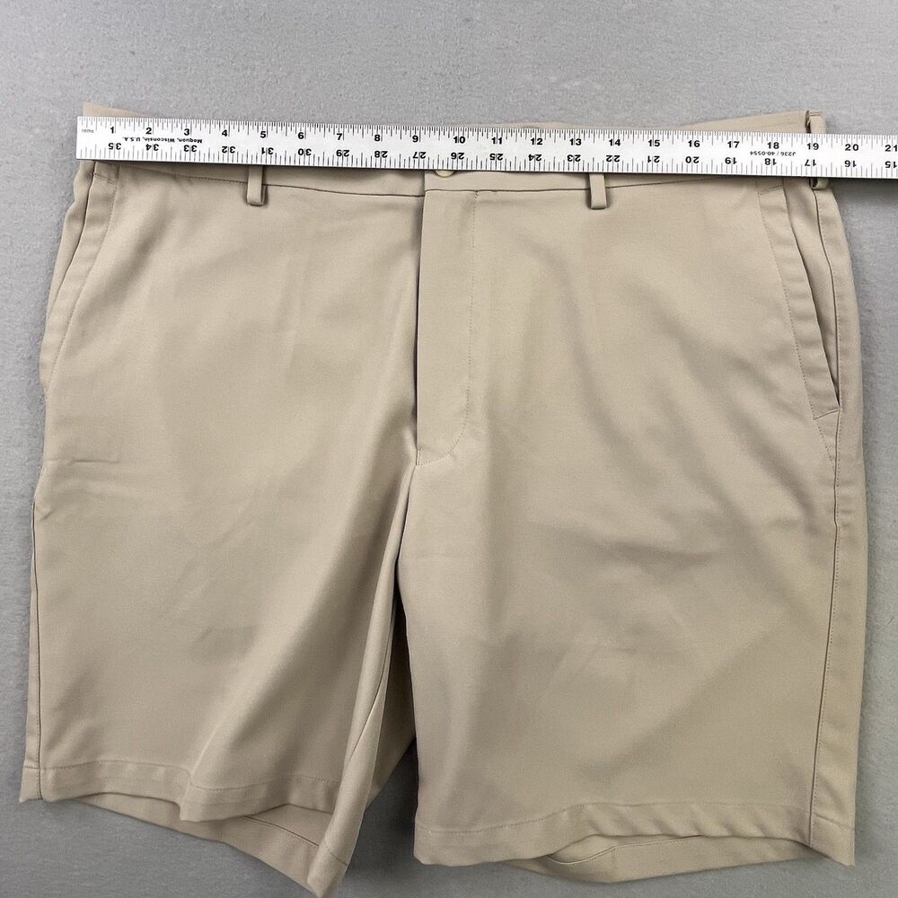 Peter Millar Crown Sport Shorts Men 38 Tank Khaki Performance Golf Wicking - Picture 11 of 12